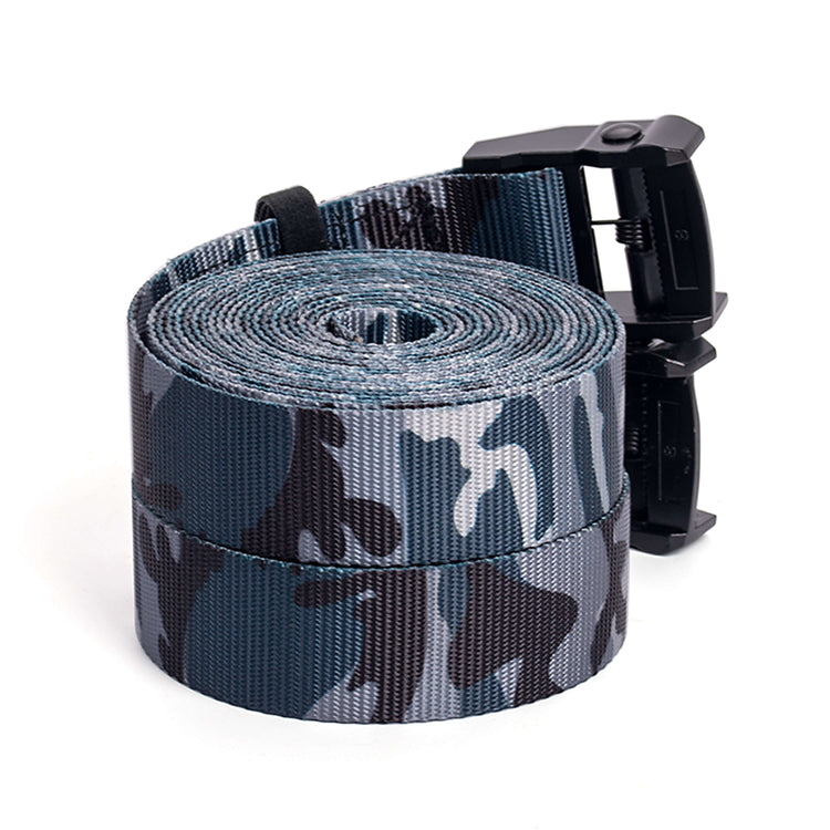 Grey camo gymnastics rings straps with adjutable buckle by Atomic Iron