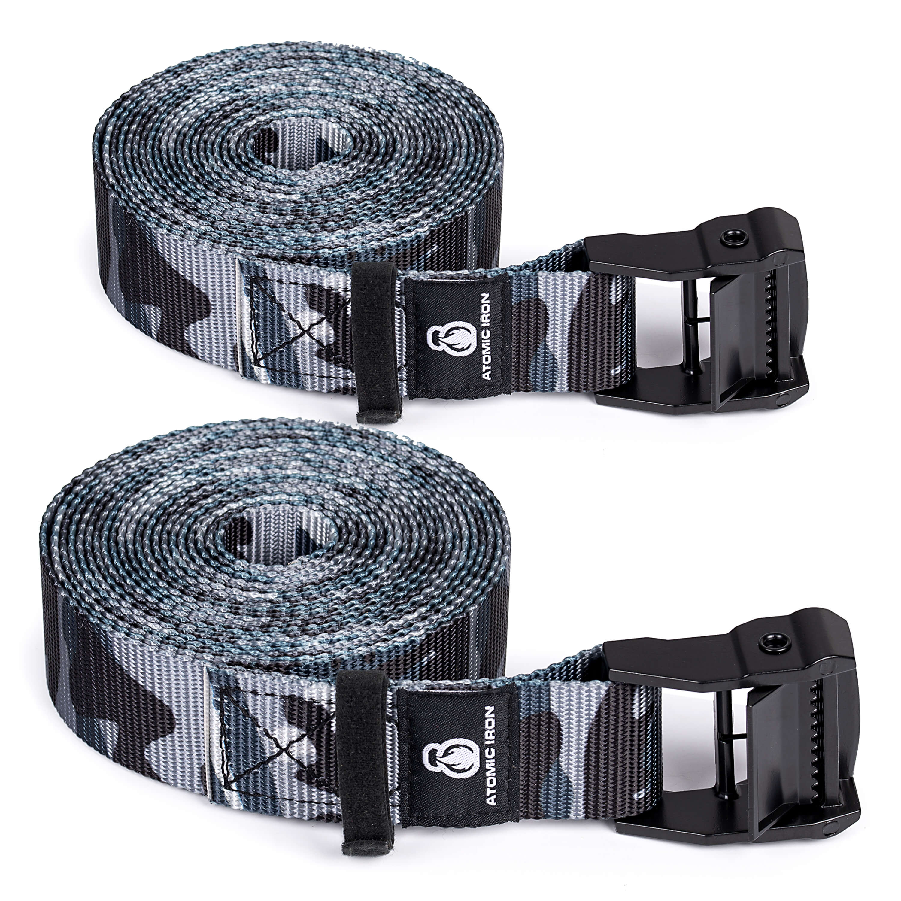 Atomic Iron gymnastic rings straps in grey camo