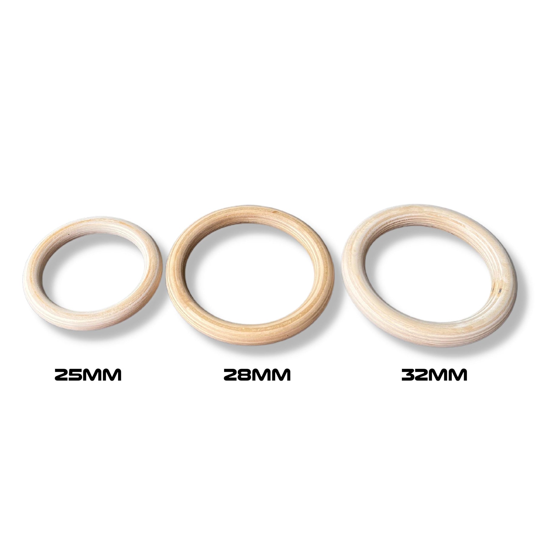 28mm Wooden Rings